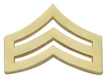 3/4" Sergeant Chevron Collar Pins, Pair