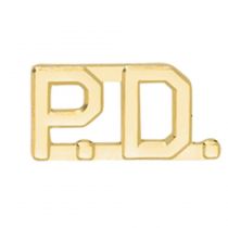 P.D. 1/2" Collar Pins- Gold