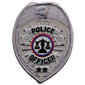 Police Officer Badge Patch- Silver