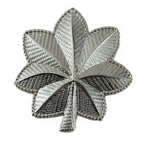 1" Major Oak Leaves Silver with Safety Backing