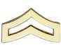 3/4" Corporal Chevrons Collar Pin, Pair