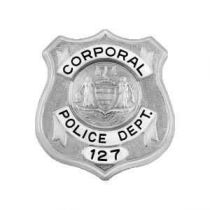 PPD CORPORAL BADGE #PHCOR, 2"Wx2.25"H