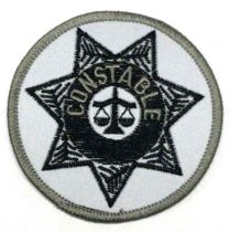 Constable 3" Circle Gold/ Black Patch