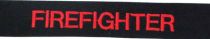 1/2" Foxy Red on Navy Nametape, Block, Right Chest