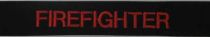 1/2" Foxy RED on Navy Nametape, Block, Left Chest