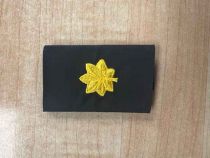 Gold Maple Leaf Slide on Navy Epaulet, Battalion Chief, Pair