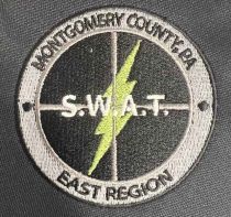 Montgomery Cty SWAT East Region Logo, Circle with Lightning