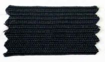 1" Navy Ribbed Braid- Braid #22